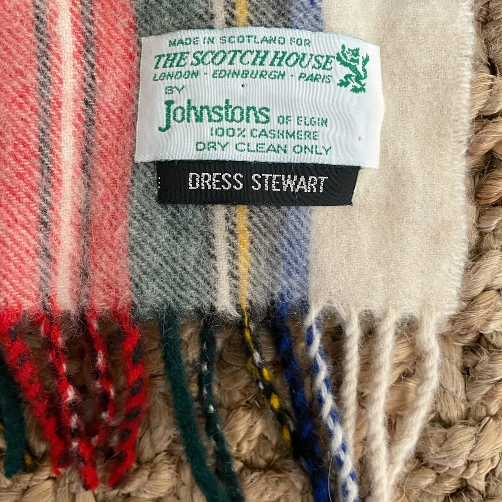 Johnstons of Elgin 100% Cashmere Tartan Stewart Plaid Scarf – The Scotch House